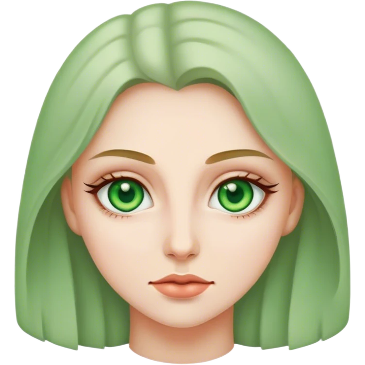 👸🏼 with green eyes  emoji