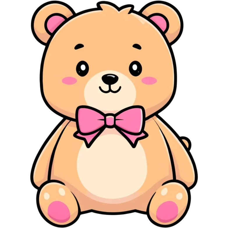 Bear girly emoji