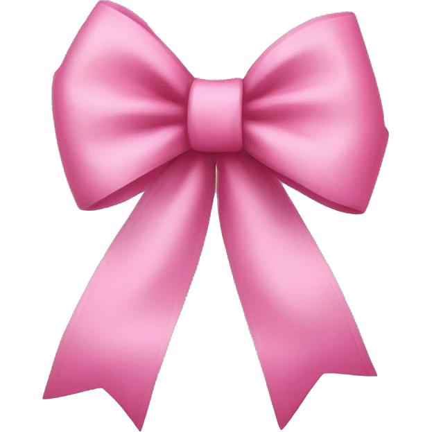pink bow emoji