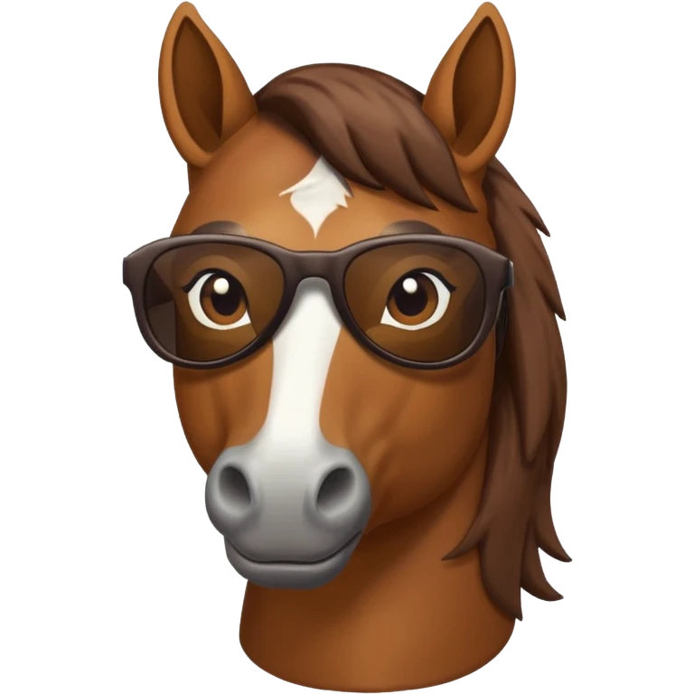 horse with sunglasses emoji