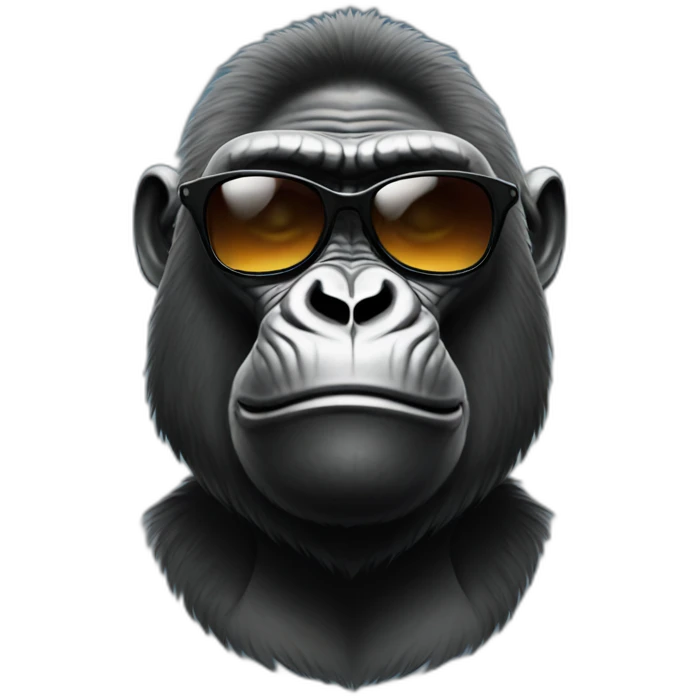 gorilla with sunglasses emoji