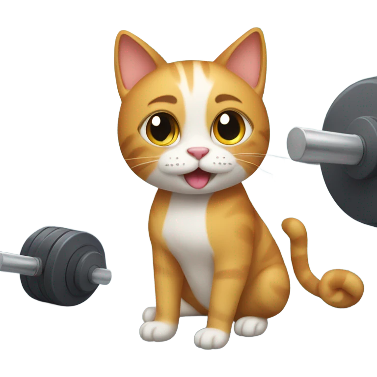 cat in the gym emoji