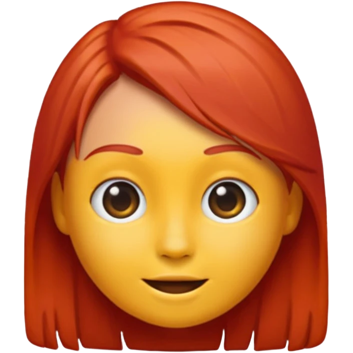 Emoji with red head emoji