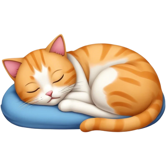 A cat sleeping  emoji