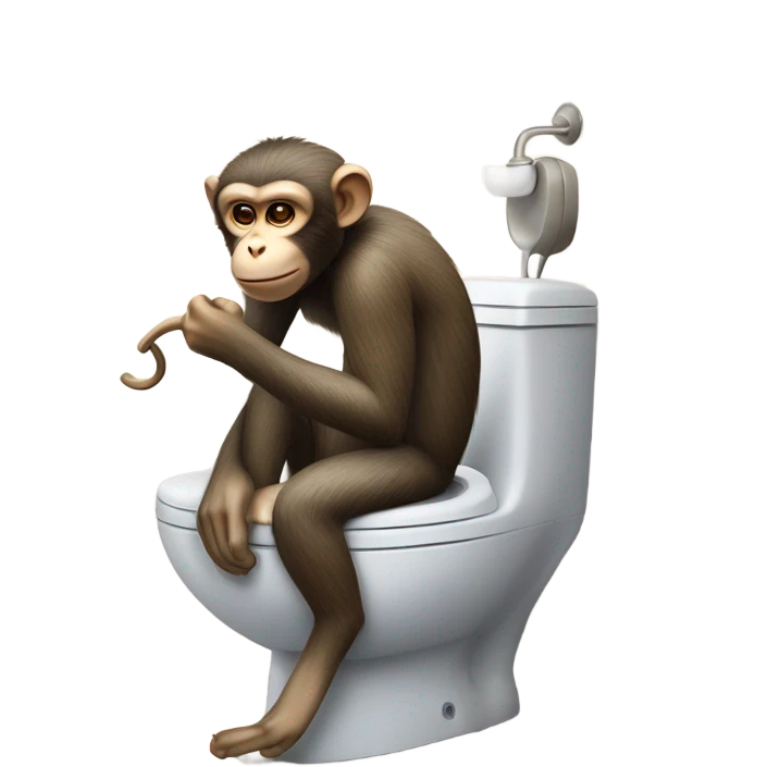 Monkey flushing toilet emoji