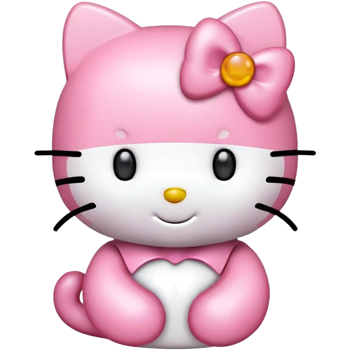 Light pink hello kitty emoji