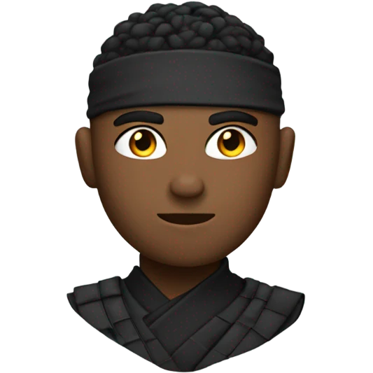 ninja with low taper fad emoji