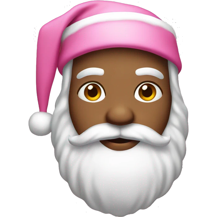 pink santa emoji