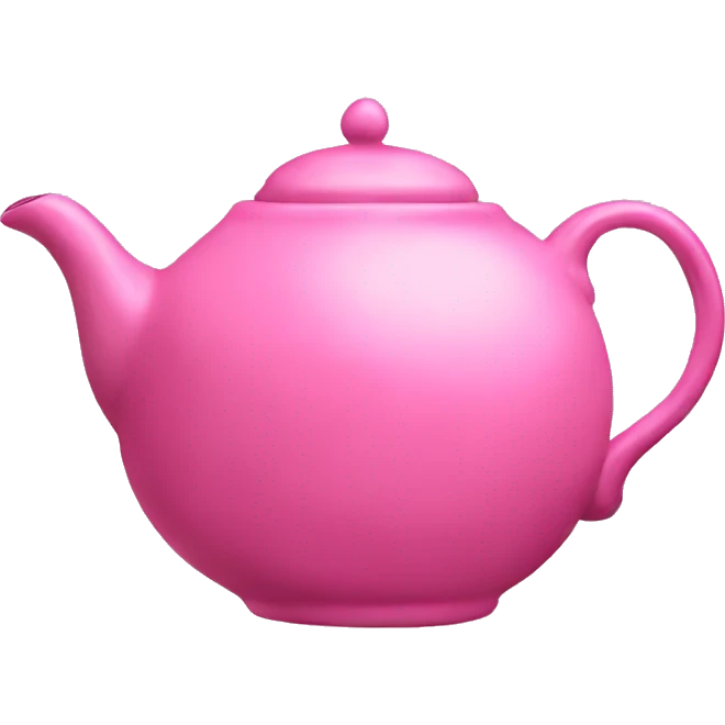 Pink tea pot emoji