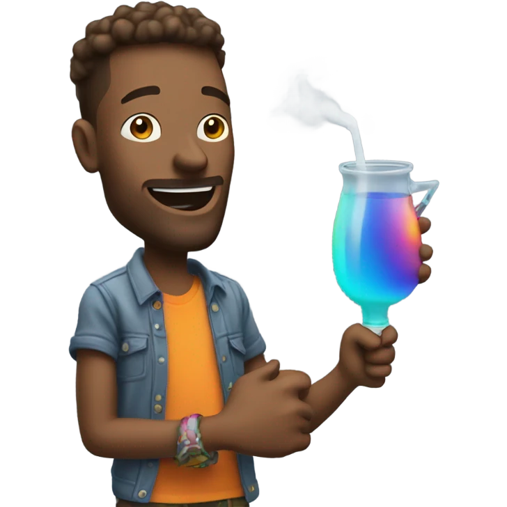 Guy holding that Bong emoji
