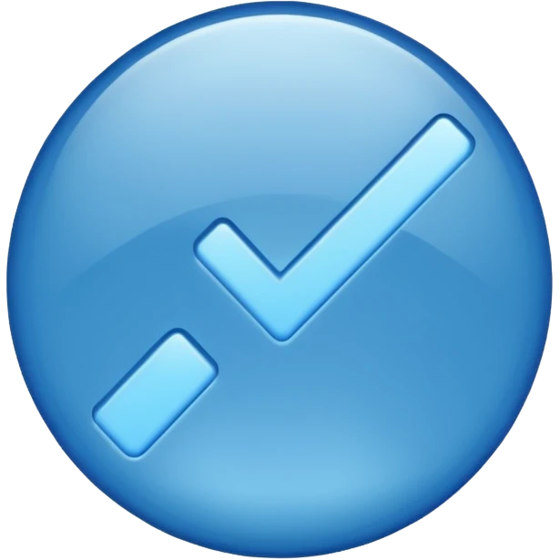 Blue tick make look real  emoji