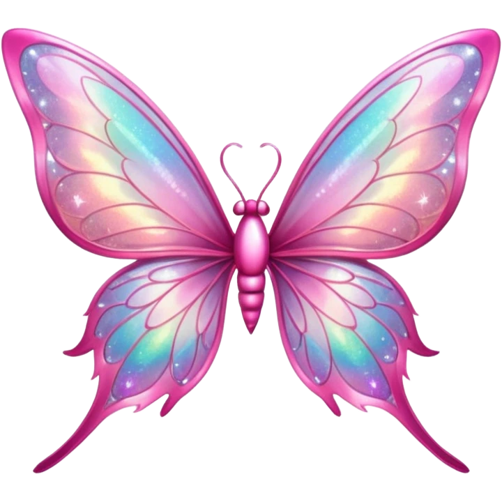 PINK FAIRY WINGS WITH GLITTERS emoji
