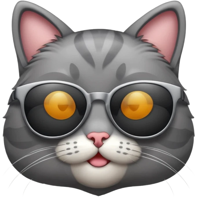 A cat wearing sunglasses emoji