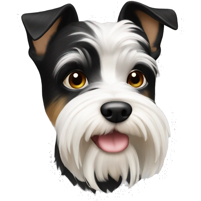 Biewer Terrier black white emoji