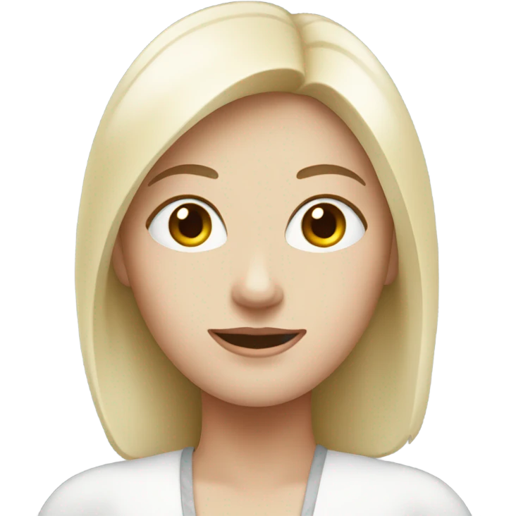 lady with white sk emoji