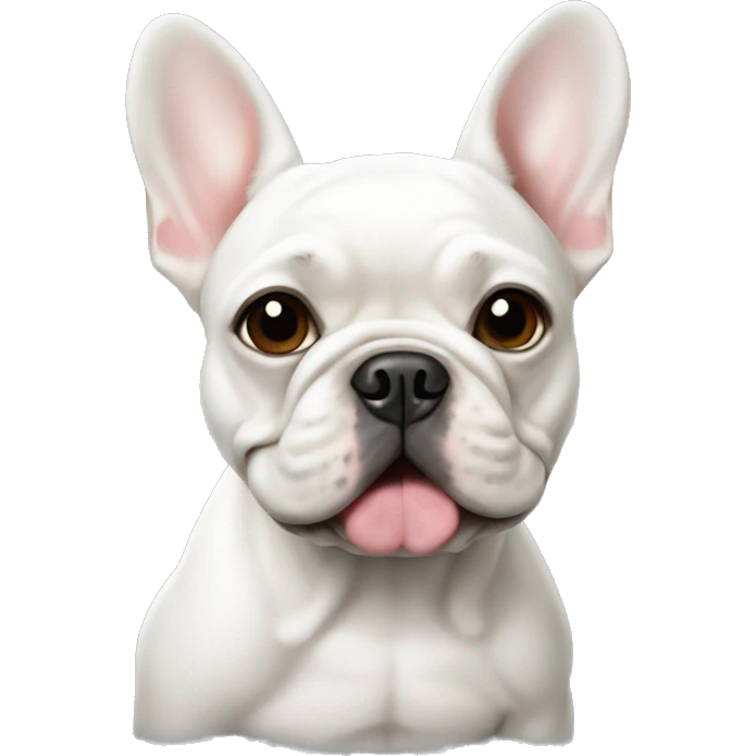 white french bulldog emoji