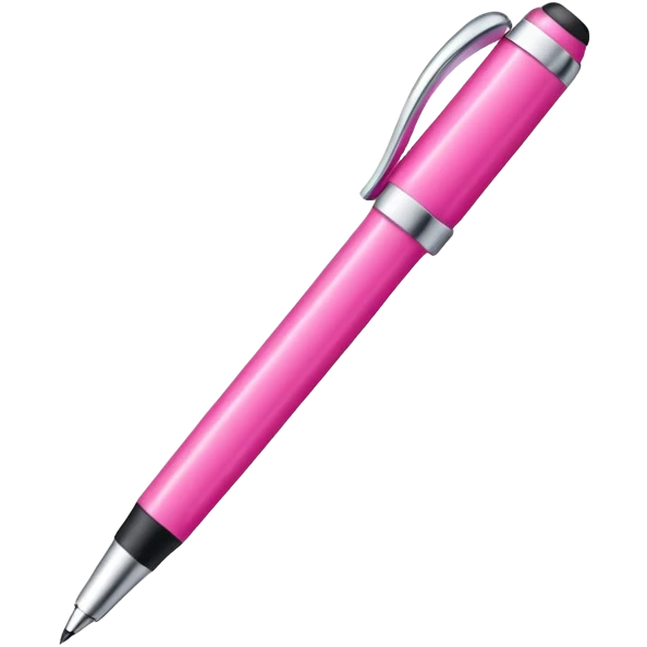 Lapicero rosa emoji