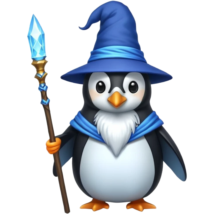 Penguin Wizard emoji