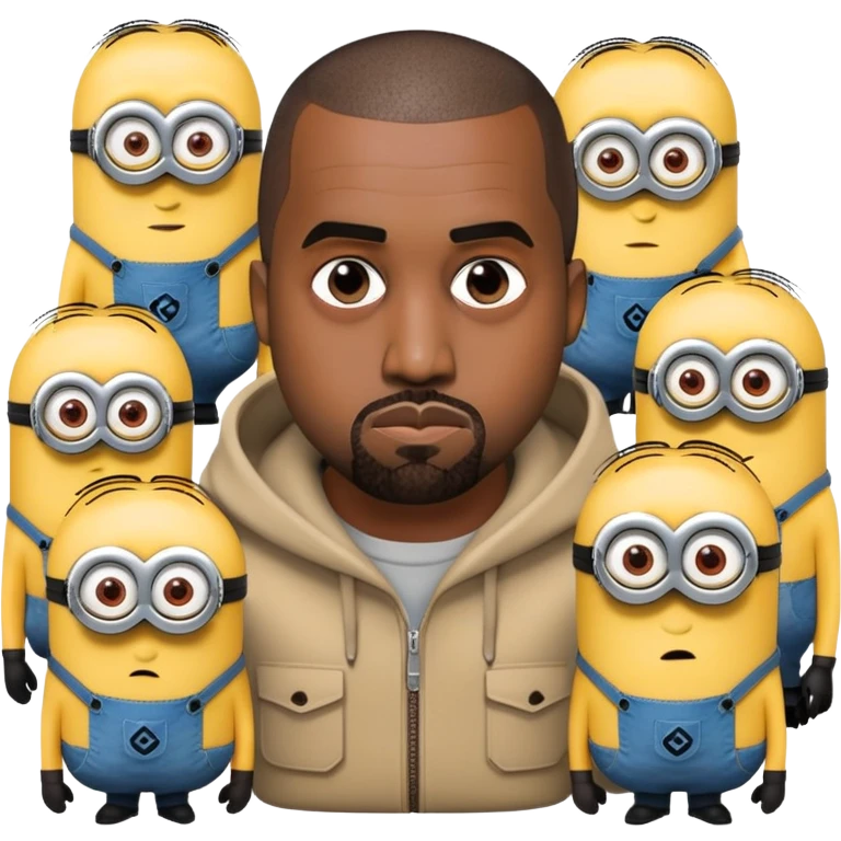 Kanye with minions  emoji