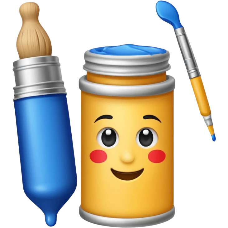 artist paint tube  emoji