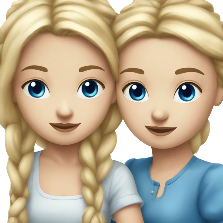 russian-duo-girls-best-friends-blue eyes  emoji