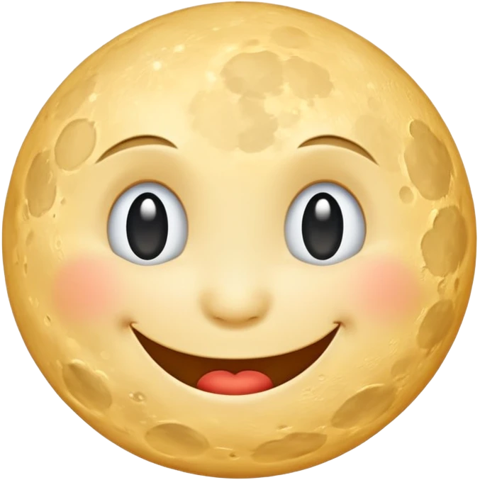 moon happy emoji