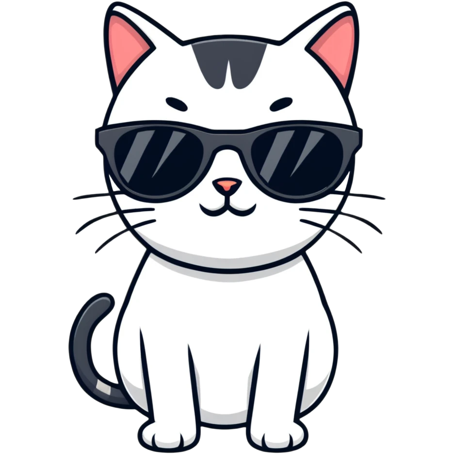 cat wearing sunglasses emoji