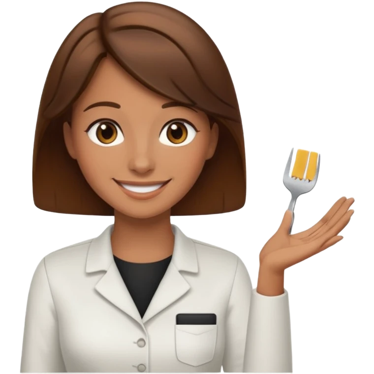 a customer giving a tip to a female server emoji