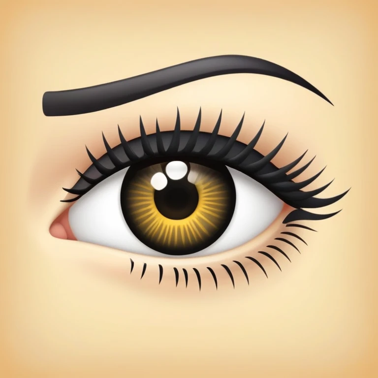 eyelash like this ")" emoji