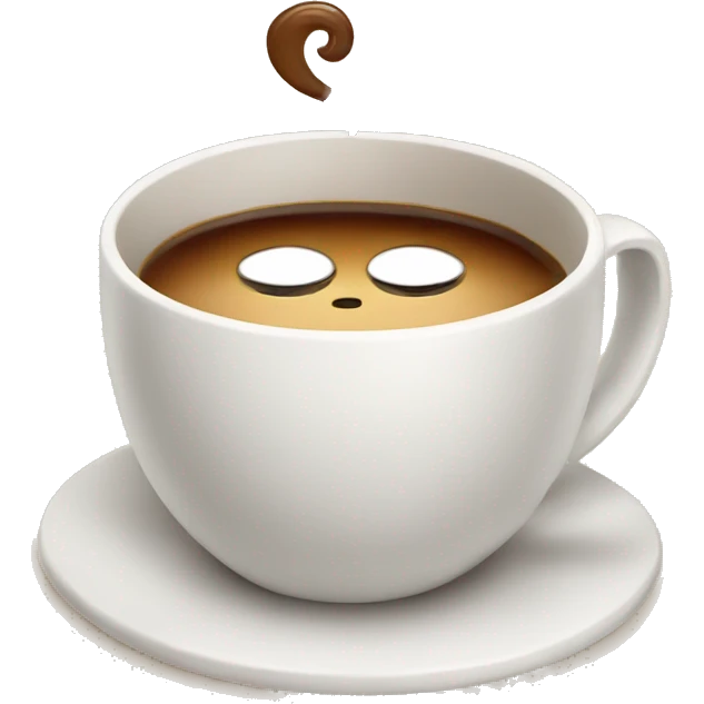 Cute cup of coffee  emoji