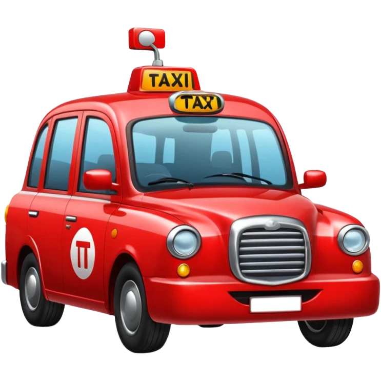 red taxi emoji