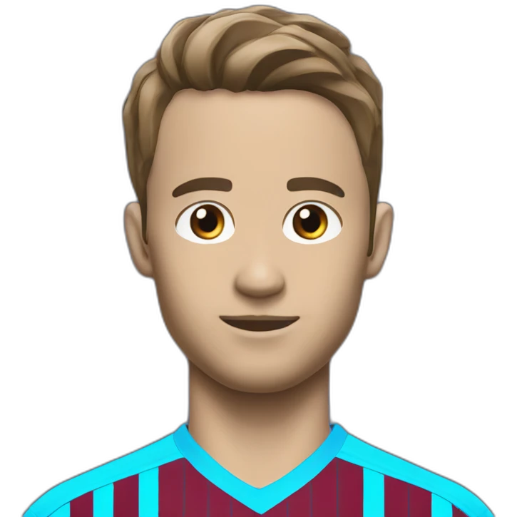Burgundy blue striped Trabzonspor jersey emoji