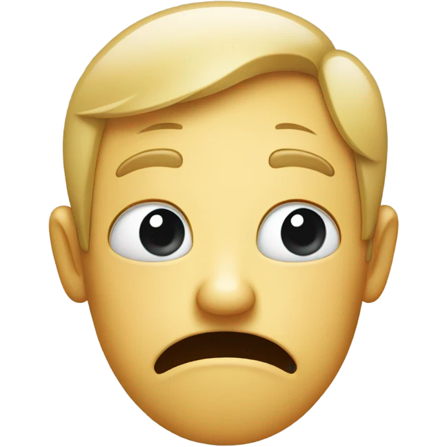 thumb down sad face emoji
