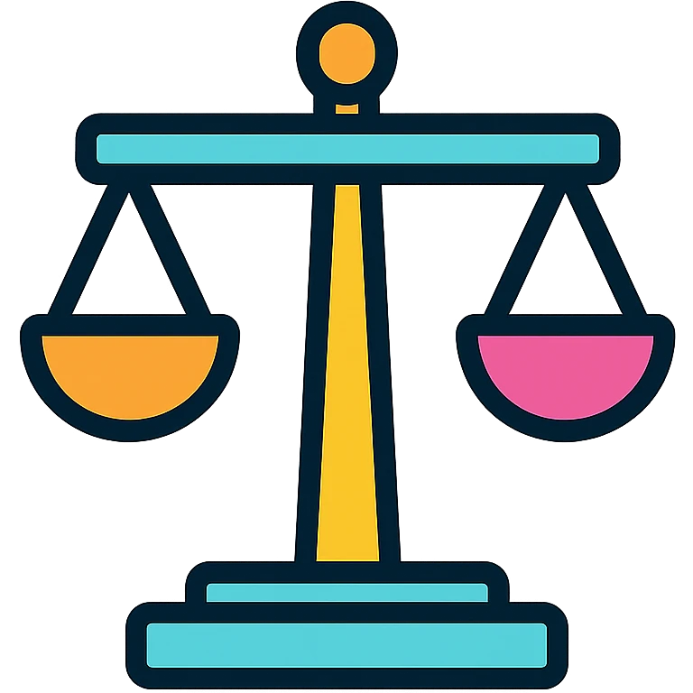 A balance scale emoji