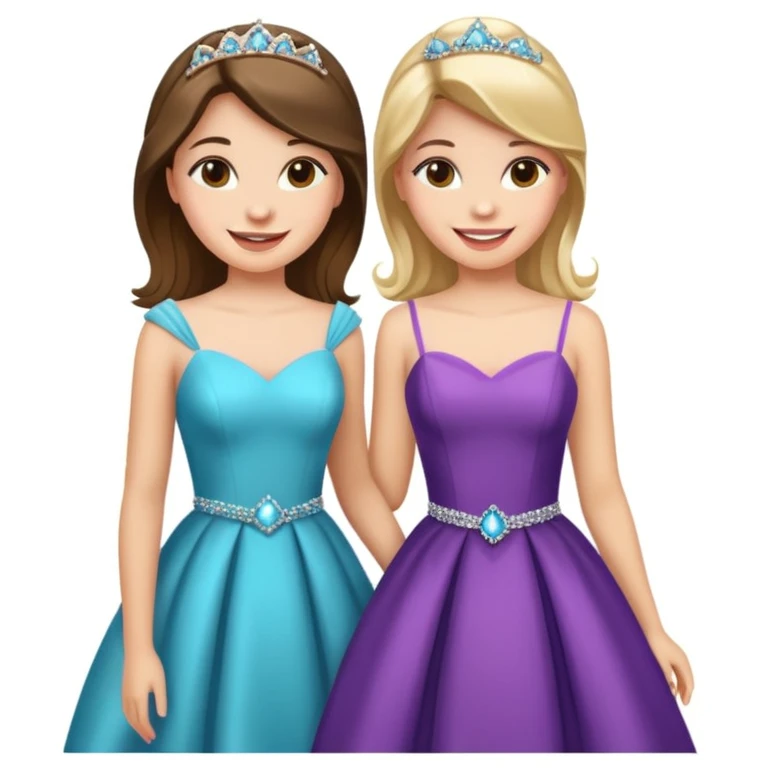 girls in a prom emoji