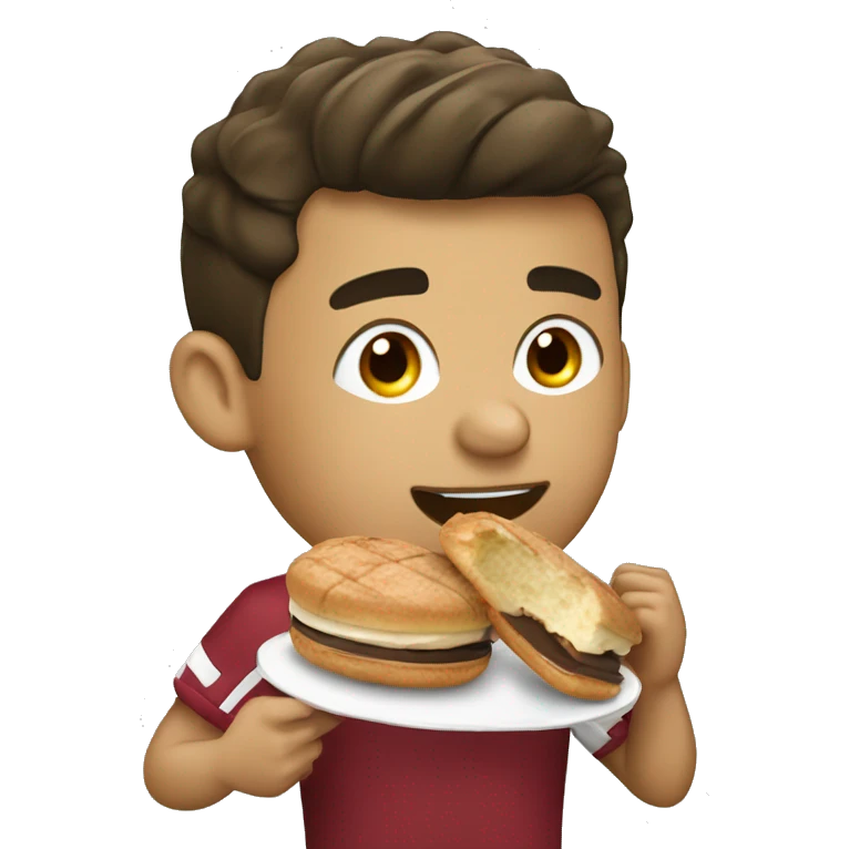 Ronaldo eating macaroons  emoji