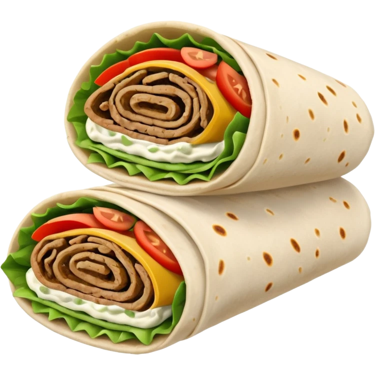 gyro wrap greek food emoji