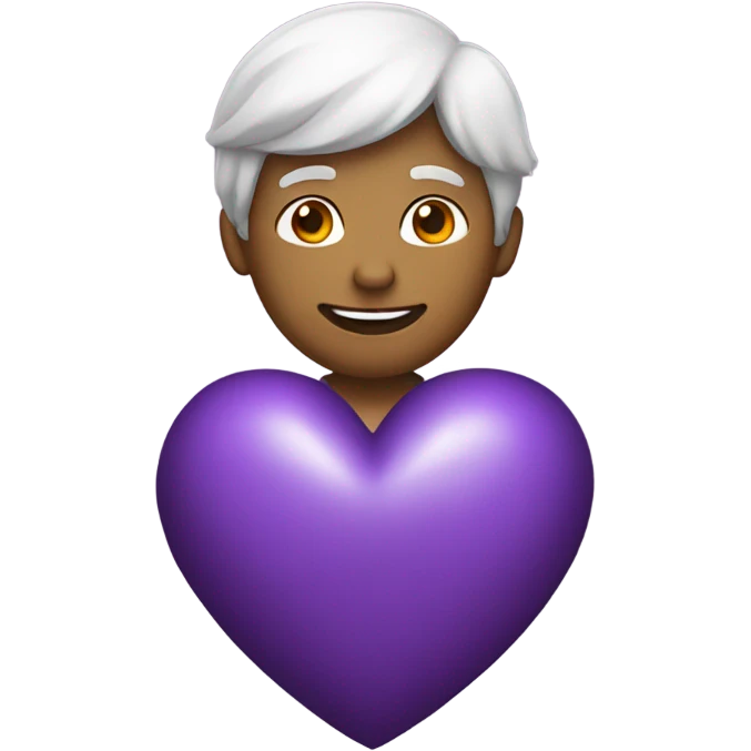 Purple heart emoji