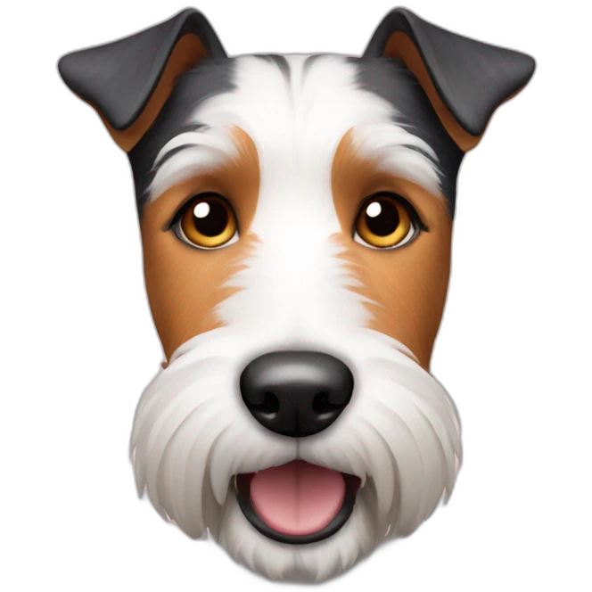 friendly foxterrier emoji