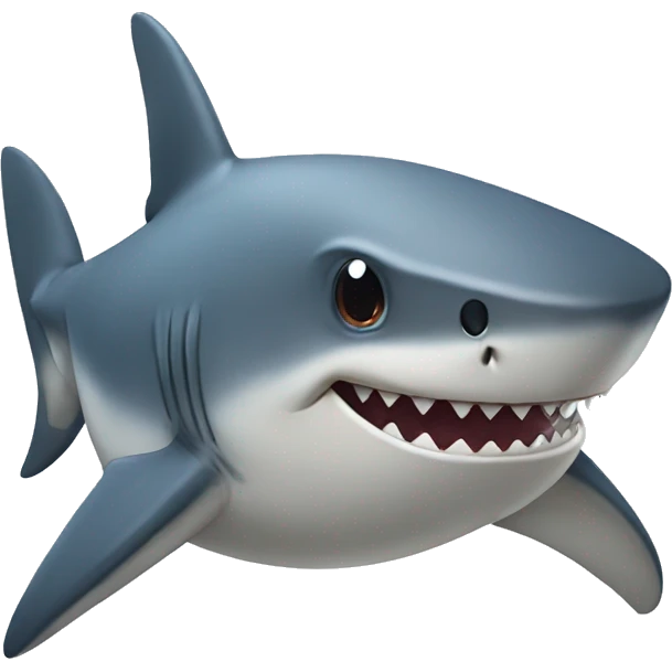 funny shark emoji