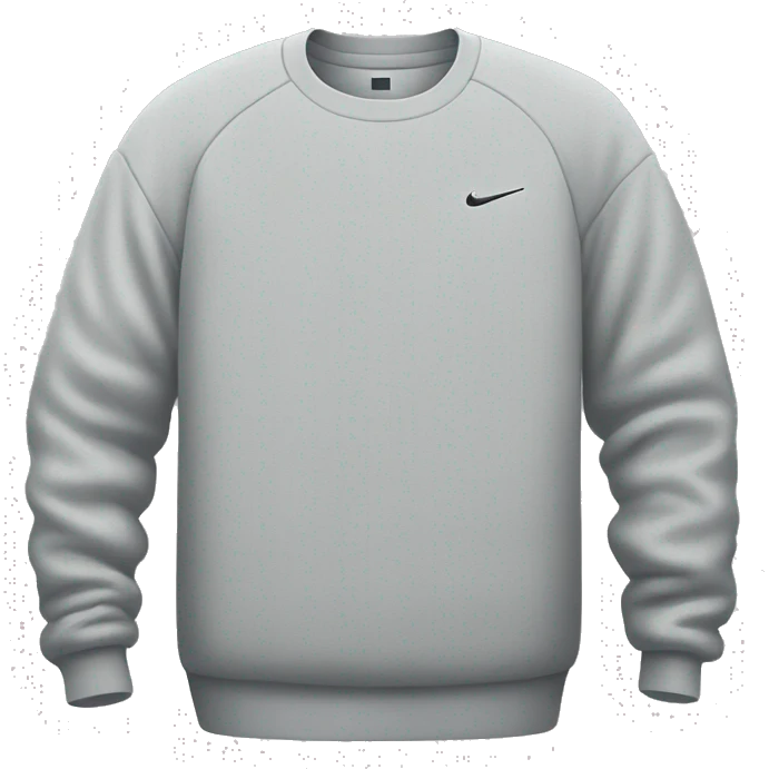 oversized very light gray nike sweater emoji