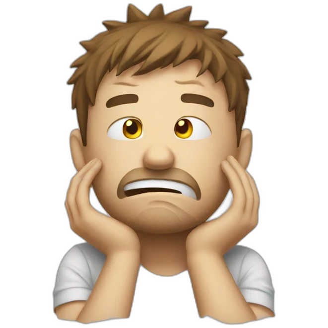 stressed emoji