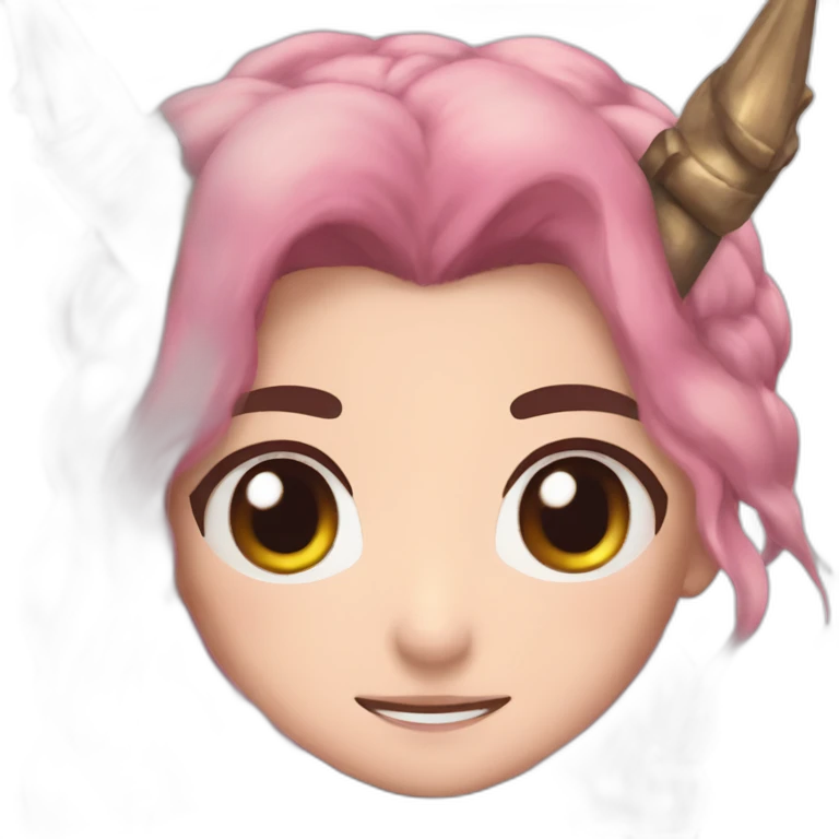 DEMON SLAYER Nezuko as a unicorn emoji