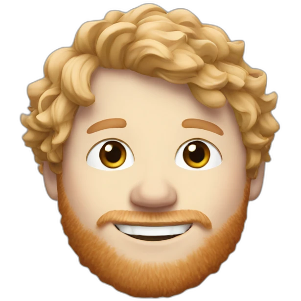Ed sheeran with blond hair emoji