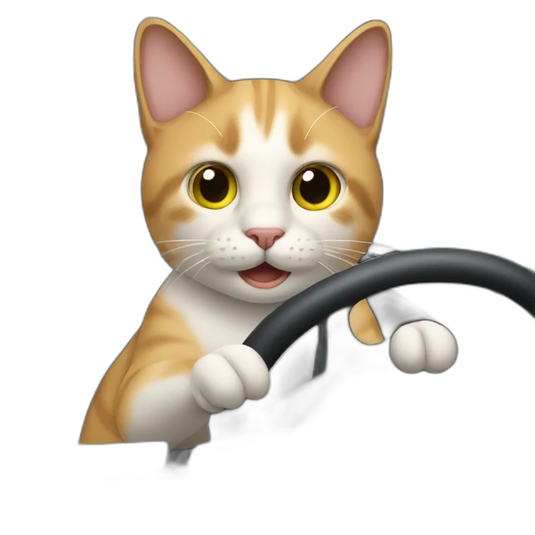 Cat who is driving  emoji