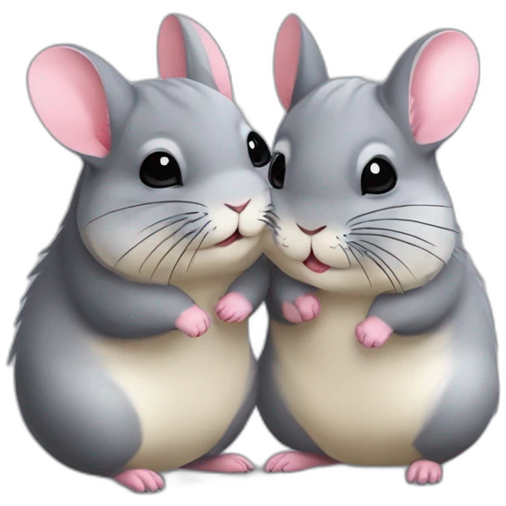 Chinchilla kiss emoji