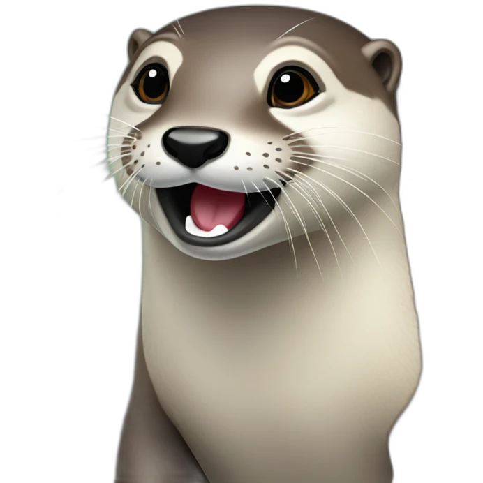 Loutre câlin loutre emoji