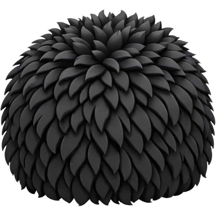 Remplacer le blanc par du poils noirs emoji