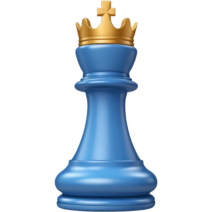 white plastic chess pieces, king emoji