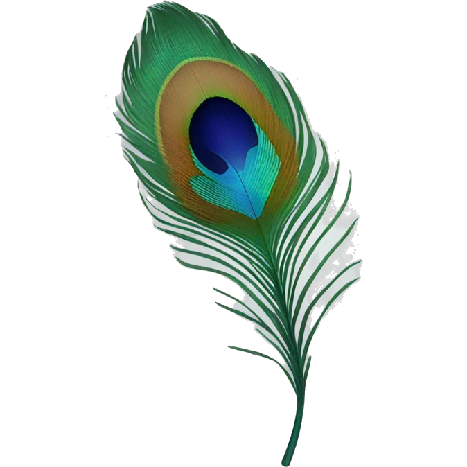 Peacock feather emoji